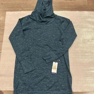[M]Gaiam Deep Dive Heather WMN Green  Tunic Hoodie